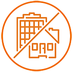 Asianajotoimisto Kuhanen Asikainen ja Kanerva Kiinteistöt-logo oranssilla
